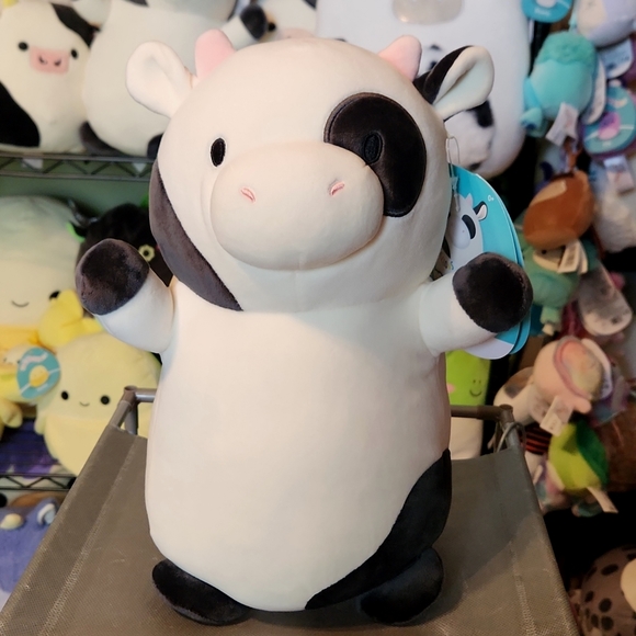 Squishmallow Connor the Cow Hugmees 12” NWT - Picture 1 of 3